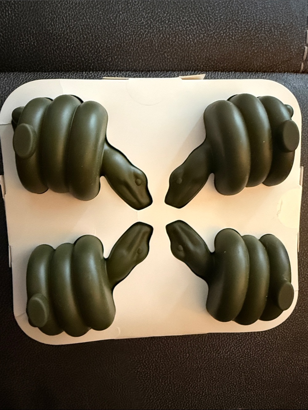 Threshold Olive Green Silicone Snake Ice Cube Tray Mold